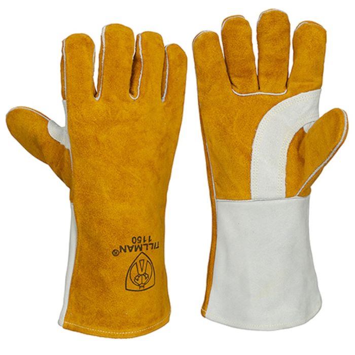 Tillman 1150 Premium Select Side Split Cowhide Stick Welding Glove, Bourbon Brown, X-Large, Case of 48 Pairs