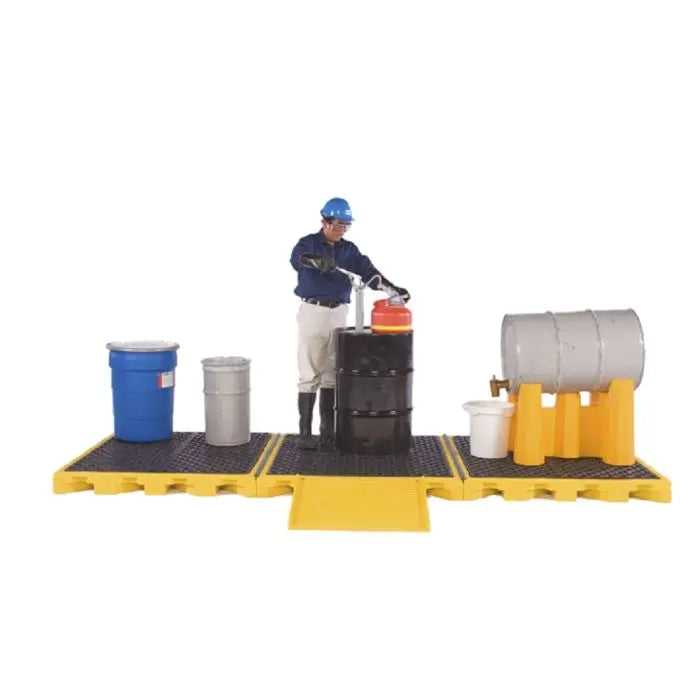 UltraTech 1072 P4 Ultra-Spill Deck, Yellow, 4-Drum, 1 Each