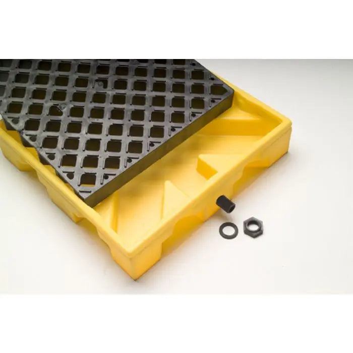 UltraTech 1086 P2 Ultra-Spill Deck, Yellow, 2-Drum, 1 Each