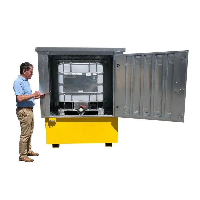 UltraTech 1185 IBC Hard Top Steel Model, Yellow/Silver, One Size, 1 Each