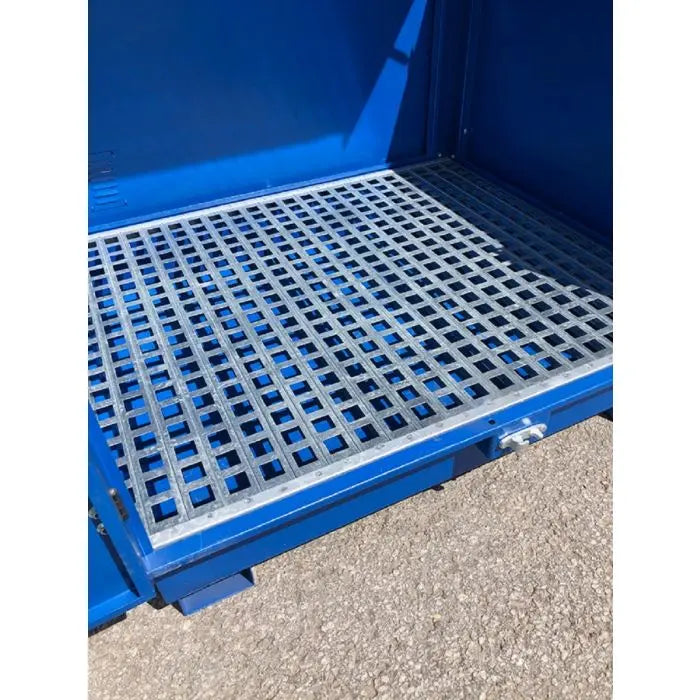 UltraTech 1187 Hard Top S4 Steel Spill Pallet, Blue, One Size, 1 Each