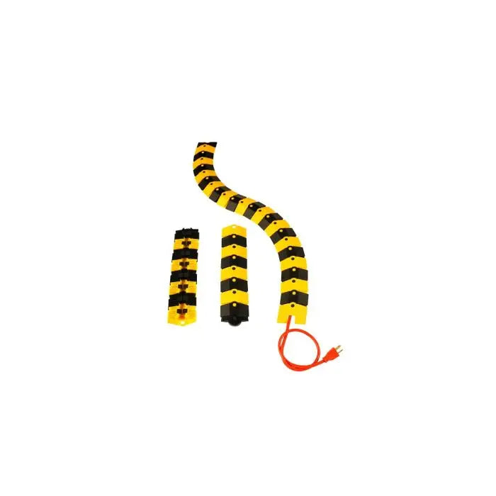UltraTech 1800 Sidewinder Cable Protection System with Endcaps, Black/Yellow, Small, 1 Each
