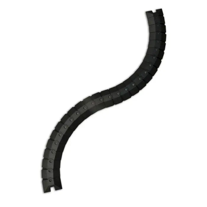 UltraTech 1802 Sidewinder Cable Protection System with Endcaps, Black, Small, 1 Each