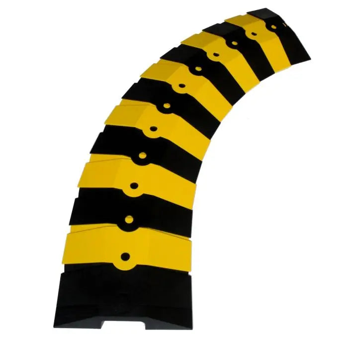 UltraTech 1830 Sidewinder Cable Protection System with Endcaps, Black/Yellow, Medium, 1 Each