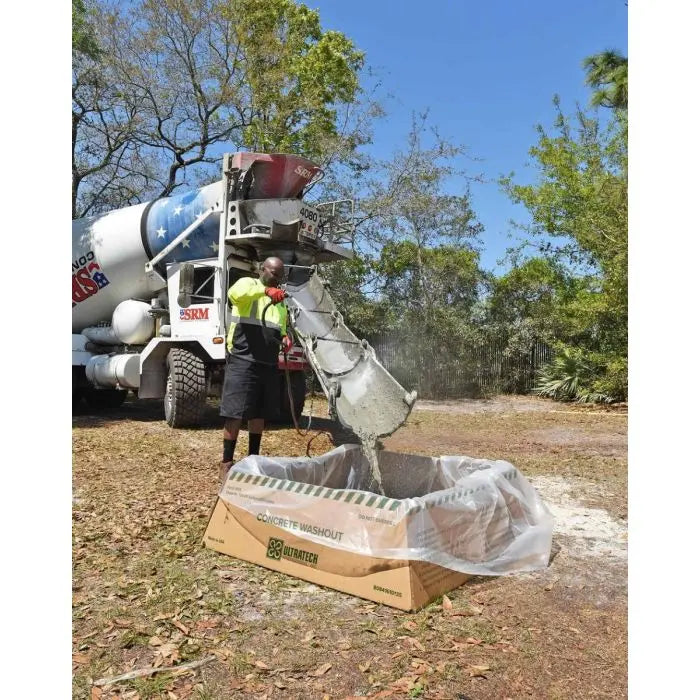 UltraTech 3517 Concrete Washout Berm Economy Model, Tan, 5 x 5 Feet, 1 Each