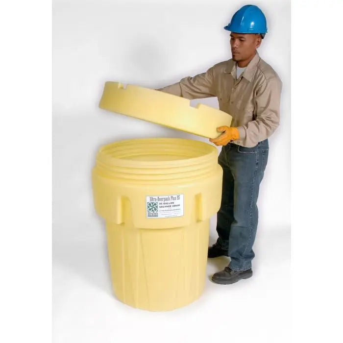 UltraTech 580 Ultra-Overpack Plus Salvage Drum, Yellow, 95 Gallon, 1 Each