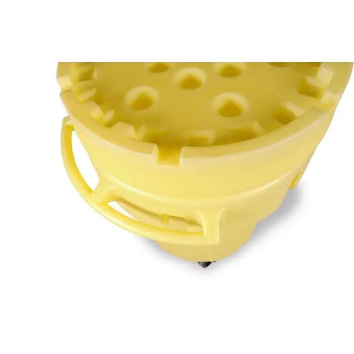 UltraTech 584 Ultra-Overpack Wheeled Salvage Drum, Yellow, 95 Gallon, 1 Each