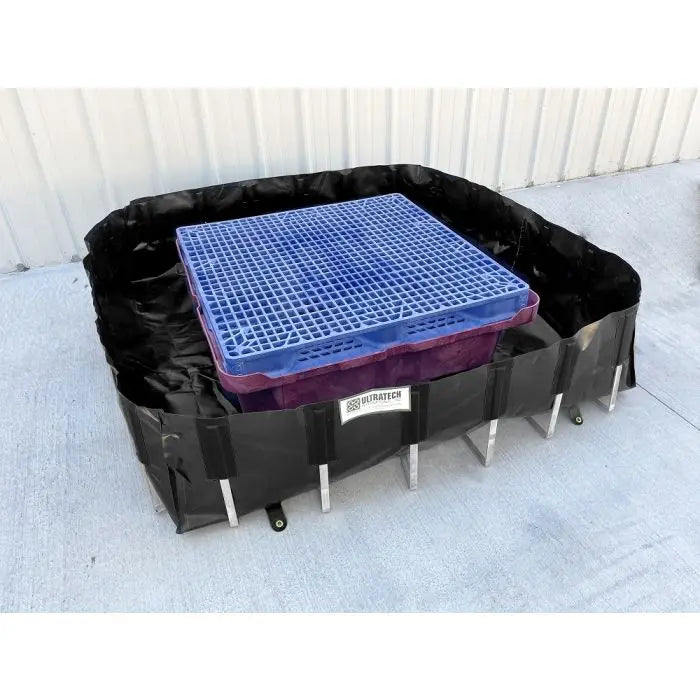 UltraTech 816 IBC Berm, Black, 6 x 6 Feet, 1 Each