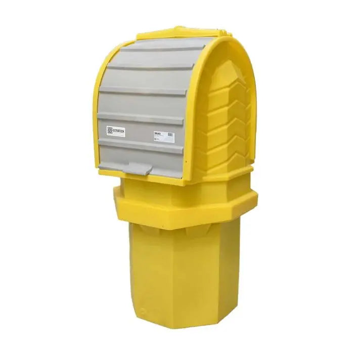 UltraTech 9641 P1 Plus Model Hard Top Spill Pallet - With Drain, Yellow, 1-Drum, 1 Each
