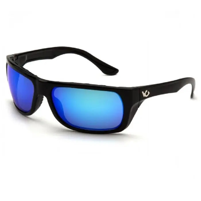 Pyramex Venture Gear VGSB965T Vallejo Safety Glasses, Ice Blue Mirror Lens, Black Frame, One Size, Box of 12