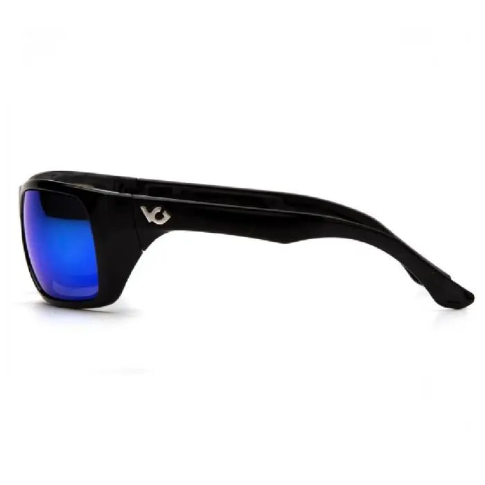 Pyramex Venture Gear VGSB965T Vallejo Safety Glasses, Ice Blue Mirror Lens, Black Frame, One Size, Box of 12