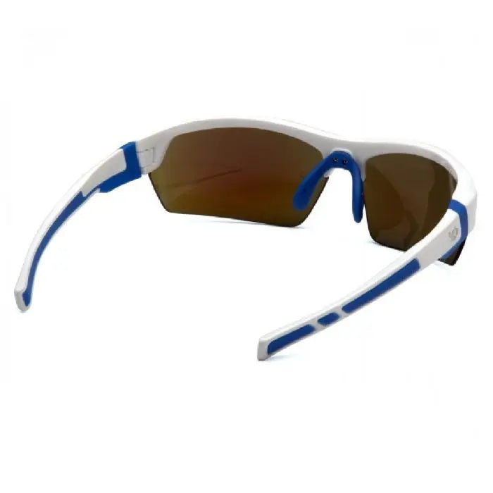 Pyramex Venture Gear VGSWB365T Tensaw Safety Glasses, Ice Blue Mirror Lens, White Blue Frame, One Size, Box of 12