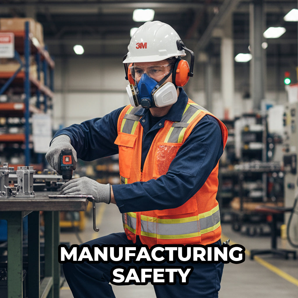 Manufacturing Safety Examples Manufacturing Safety | Industrial Safety PPE for Dangerous Work Areas ...