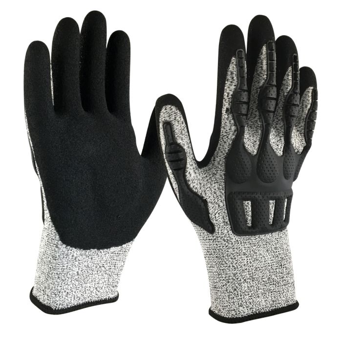 Armor Guys Excel Glove Gray Impact Protection Back 12 Pairs