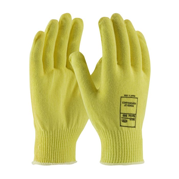PIP Kut Gard 07-K200-L Knit Kevlar Glove - Light Weight, Yellow, Large, Case of 144