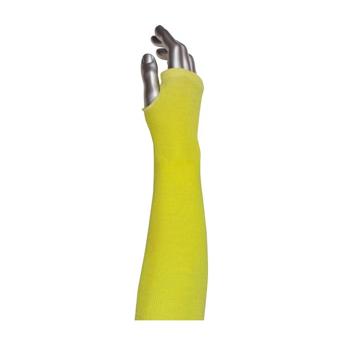 PIP Kut Gard 10-KS24TO 2-Ply Kevlar Sleeve with Thumb Hole, Yellow, 24", Case of 144