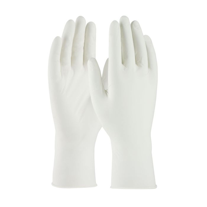 PIP CleanTeam 100-333010-XL Single Use Class 10 Cleanroom Nitrile Glove with Finger Textured Grip 12", White, X-Large, Case of 72