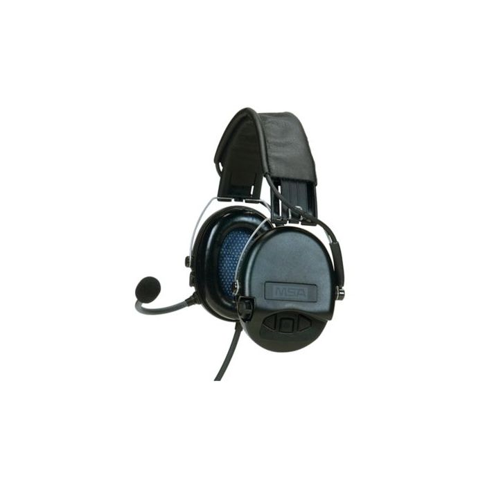 MSA Supreme Pro Headset Leather Headband Single Comm Electret RMIC | 10079965