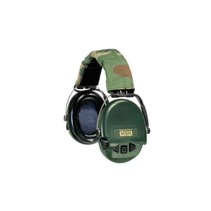 MSA Sordin Supreme Pro X Earmuff  Black Headband Green Cups | 10153220