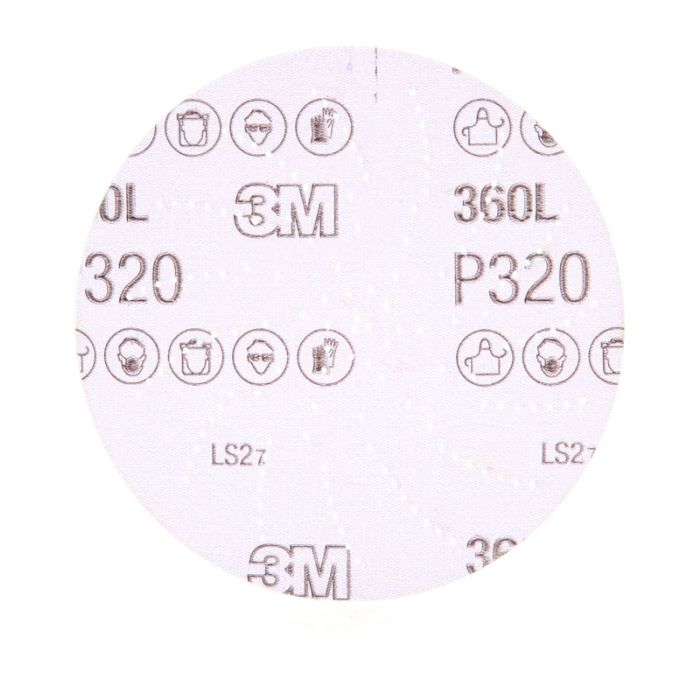 3M™ Hookit™ Clean Sanding Disc 360L, 5 in P320, 100 per inner 500 per case