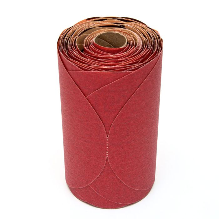 3M™ Red Abrasive Stikit™ Disc, 01113, 6 in, P150 grade, 100 discs per roll, 6 rolls per case