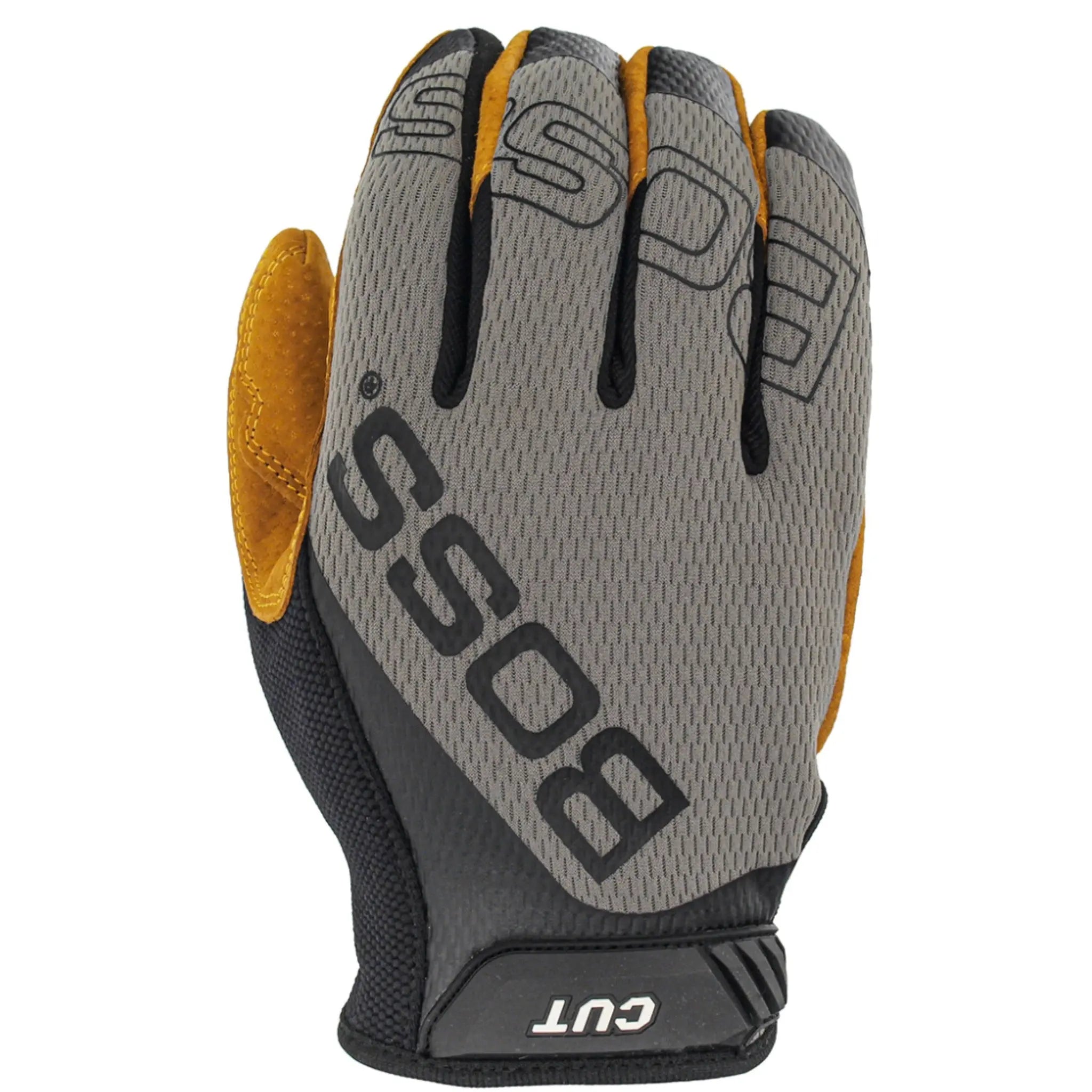 PIP Boss Cut 120-MC1325T Premium Pigskin Leather Palm with Mesh Fabric Back and Para-Aramid Cut Lining Gloves_Back_Image_2