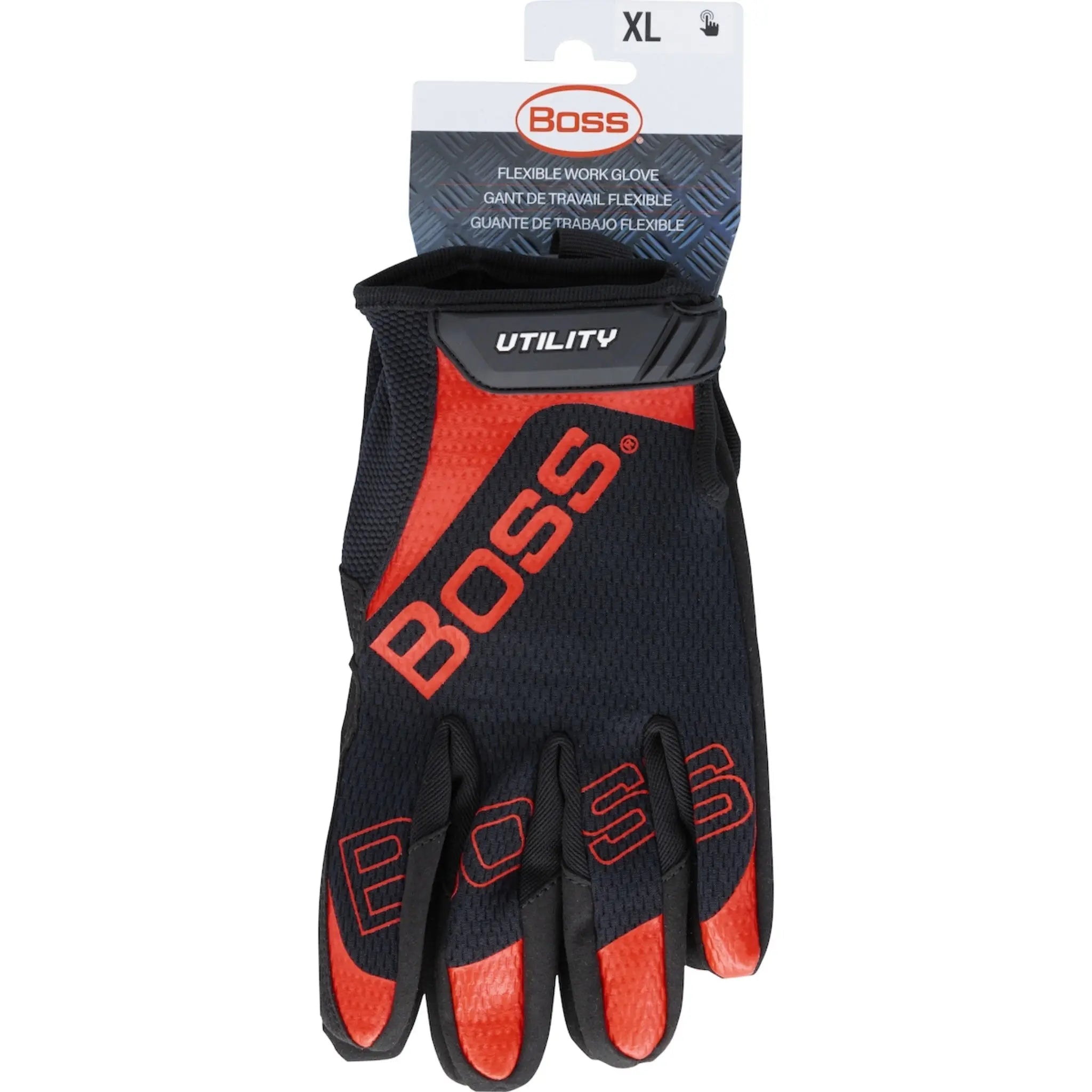 PIP Boss Utility 120-MU1210T Synthetic Microfiber Palm with Mesh Fabric Back Work Gloves_Back_Image