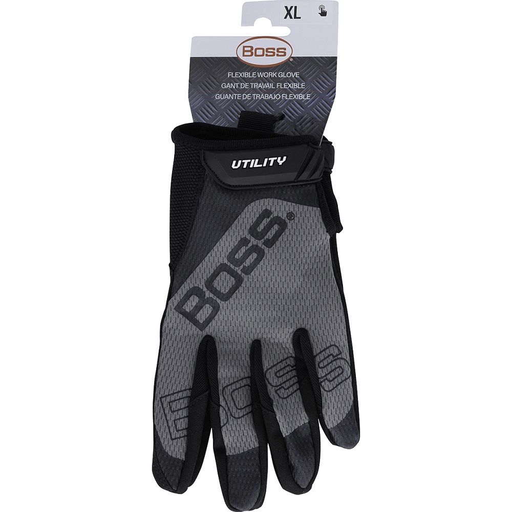 PIP Boss 120-MU1220T Synthetic Microfiber Palm with Mesh Fabric Back Glove, 1 Pair