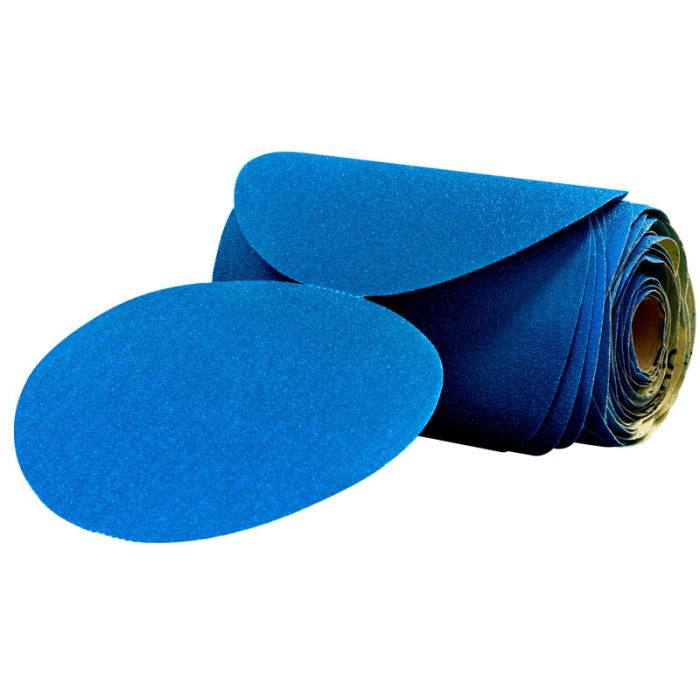 3M™ Stikit™ Blue Abrasive Disc Roll, 36204, 6 in, 120 grade, 100 discs per roll, 5 rolls per case