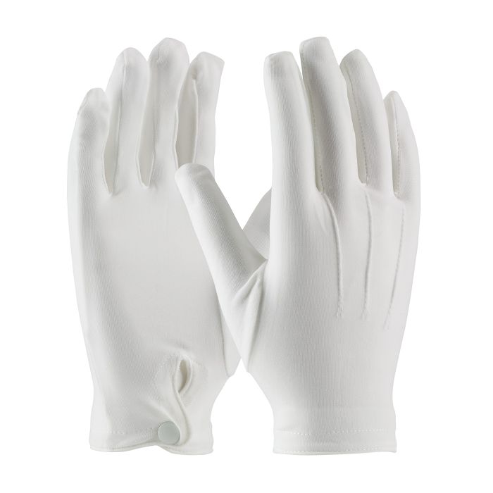 PIP 130-650WM PIP 100% Stretch Nylon Dress Glove with Raised Stitching on Back Snap Closure Mens 72 PR