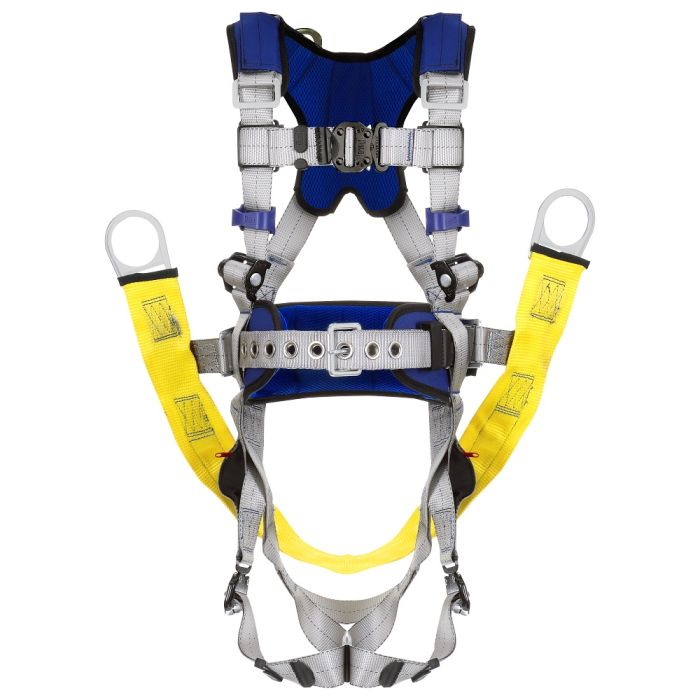 3M DBI-SALA ExoFit X100 Comfort Oil & Gas Climbing/Suspension Safety Harness with Energy Absorber Extension, Gray, 1 Each