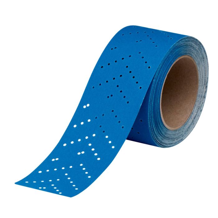 3M™ Hookit™ Blue Abrasive Sheet Roll Multi-hole, 36197, 500, 2.75 in x 13 y, 4 cartons per case