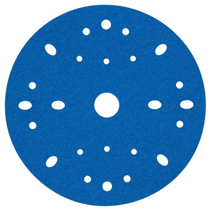 3M™ Hookit™ Blue Abrasive Disc Multi-hole, 36170, 6 in, 40 grade, 50 discs per carton, 4 cartons per case