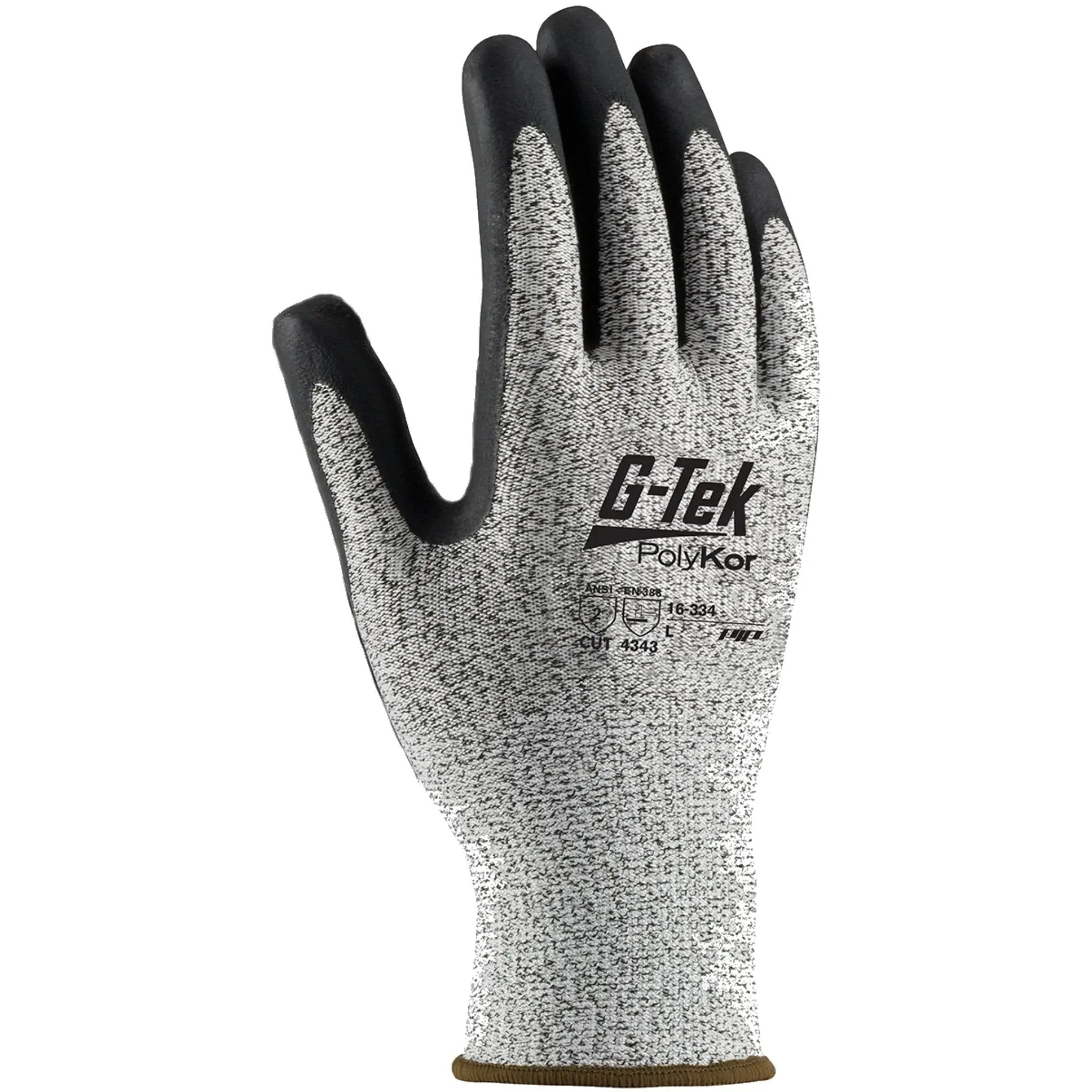 PIP G-Tek PolyKor 16-334 Seamless PolyKor Blended Glove with Nitrile Coating_Back_Image