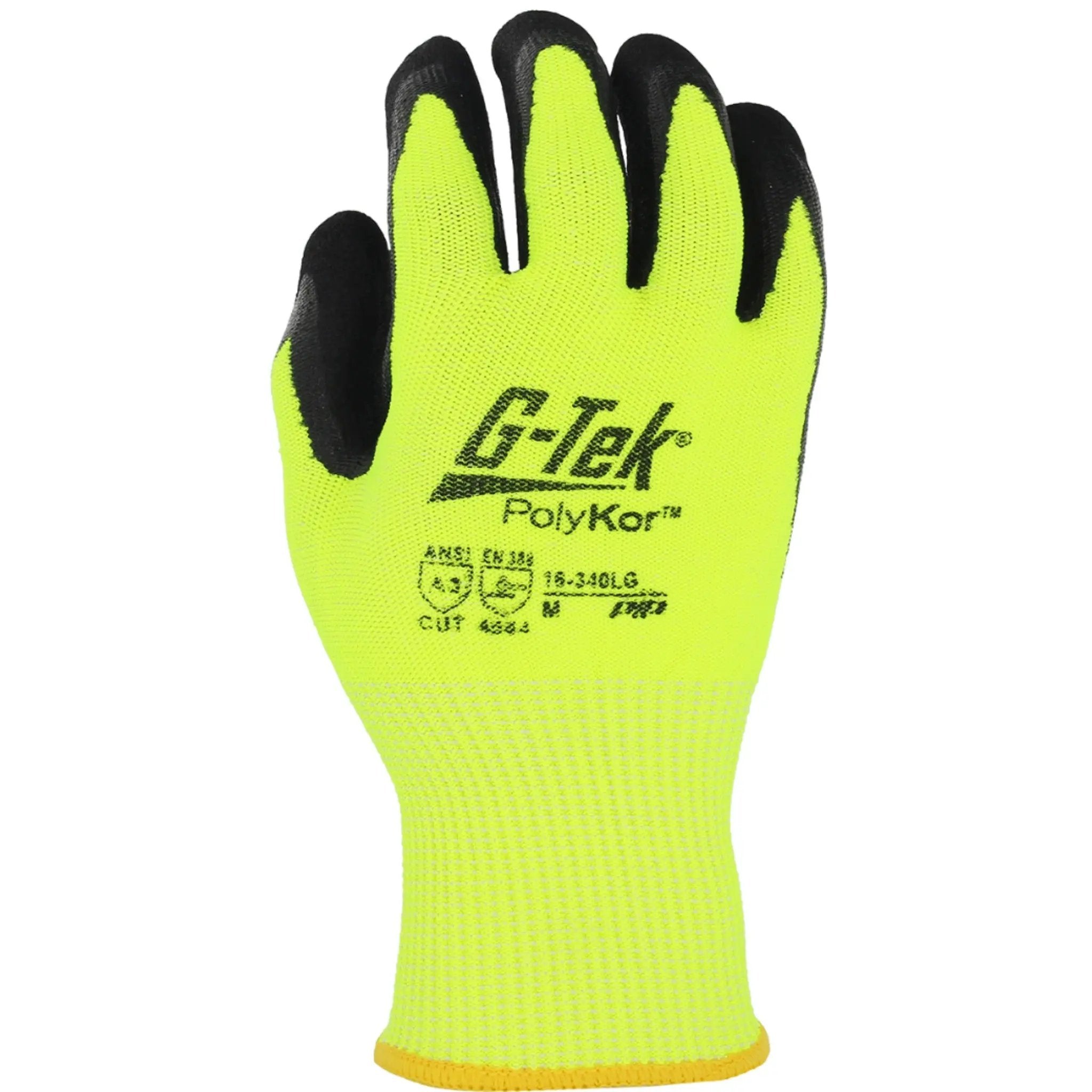 PIP G-Tek 16-340LG PolyKor Blended Glove with Double-Dipped Nitrile Coated Micro-Surface Grip_Back_Image