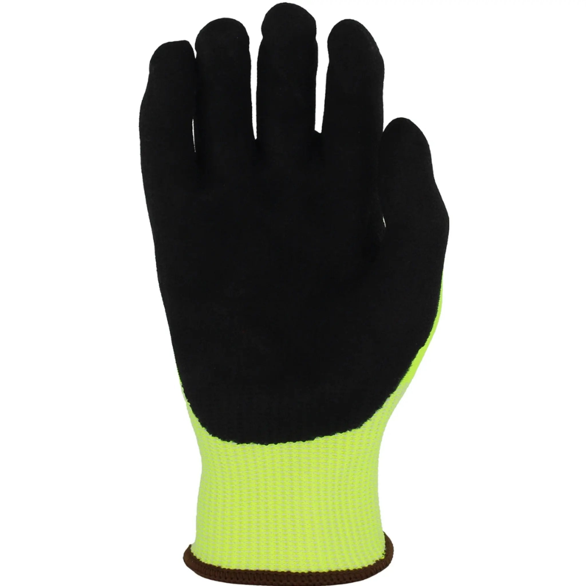 PIP G-Tek PolyKor 16-343LG Hi-Vis Seamless Knit PolyKor Nitrile Coated Grip Glove_Front_Image