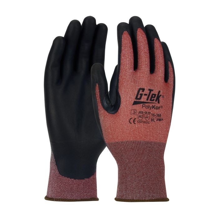 PIP G-Tek PolyKor X7 16-368 Touchscreen Compatible Seamless Knit Blended Gloves, Red, Box of 12