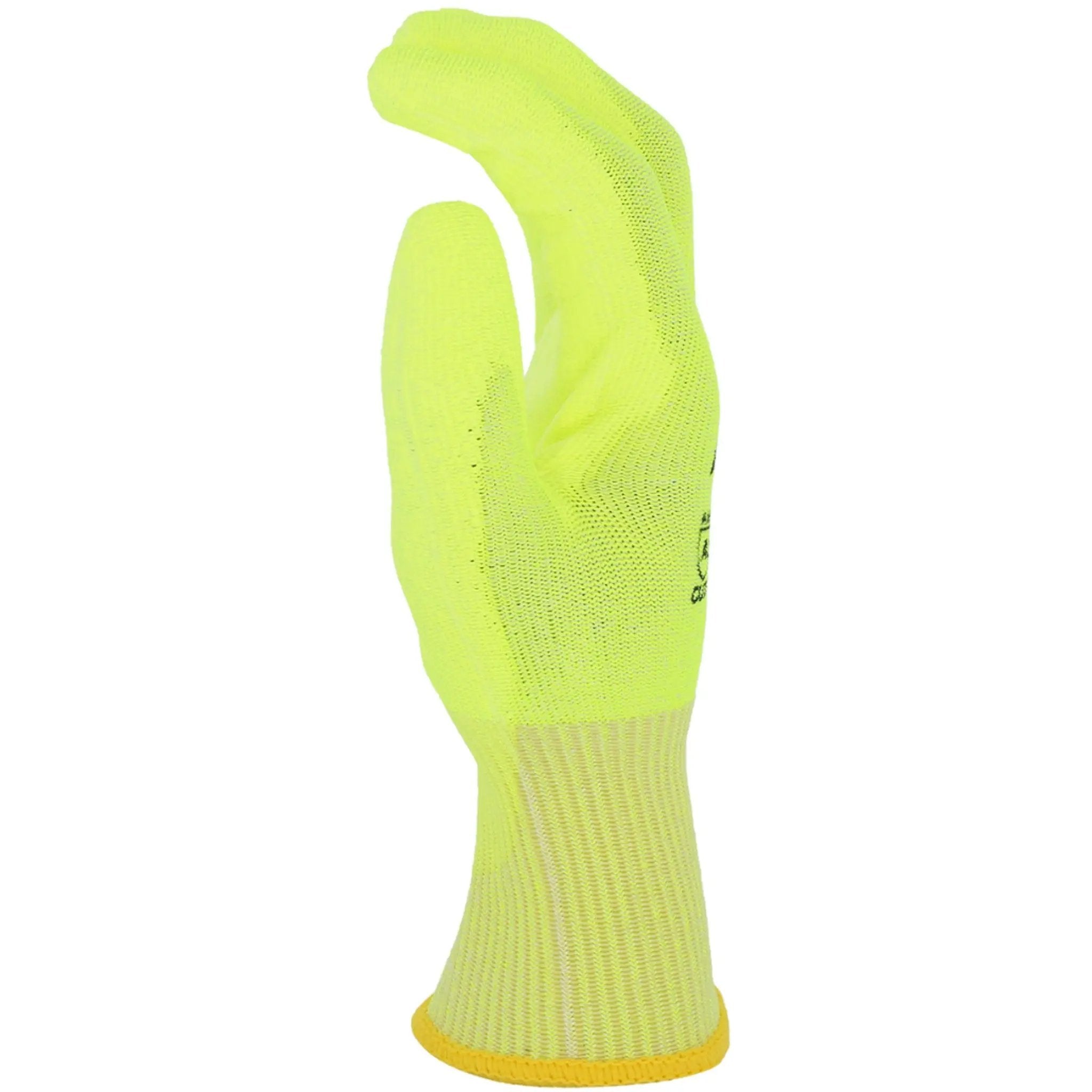 PIP 16-520HY G-Tek Seamless Knit PolyKor Blended Glove with Polyurethane Coated Smooth Grip on Palm & Fingers_Side_Image