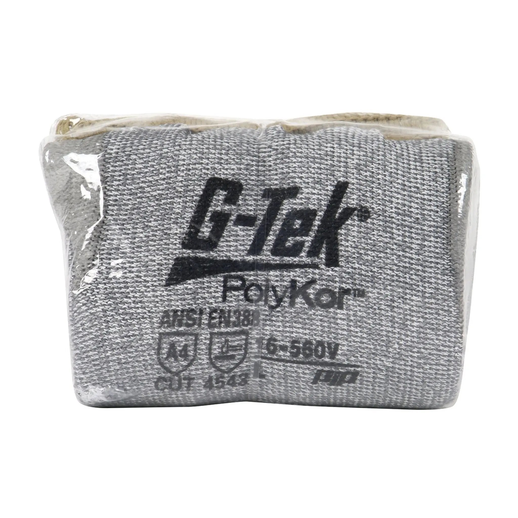 PIP G-Tek PolyKor 16-560V Seamless Knit PolyKor Blended Glove with Polyurethane Coated Flat Grip, Vend Ready_Shrink_Wrapepd