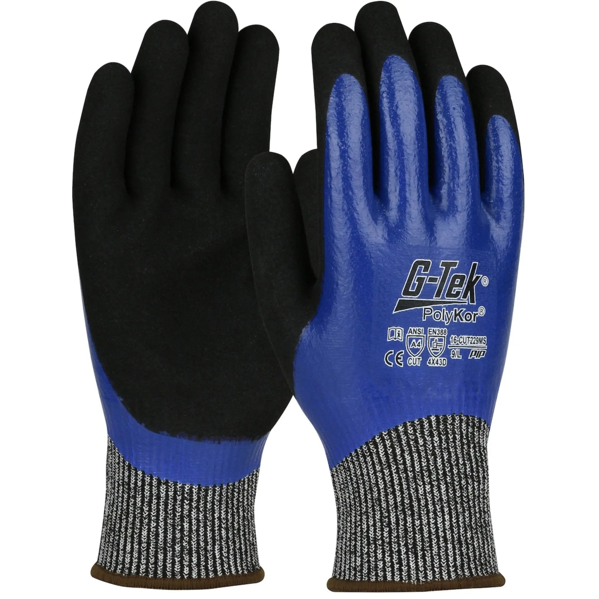 PIP G-tek PolyKor 16-CUT229MS Blended Glove with Double-Dipped Nitrile Coating_Main_Image