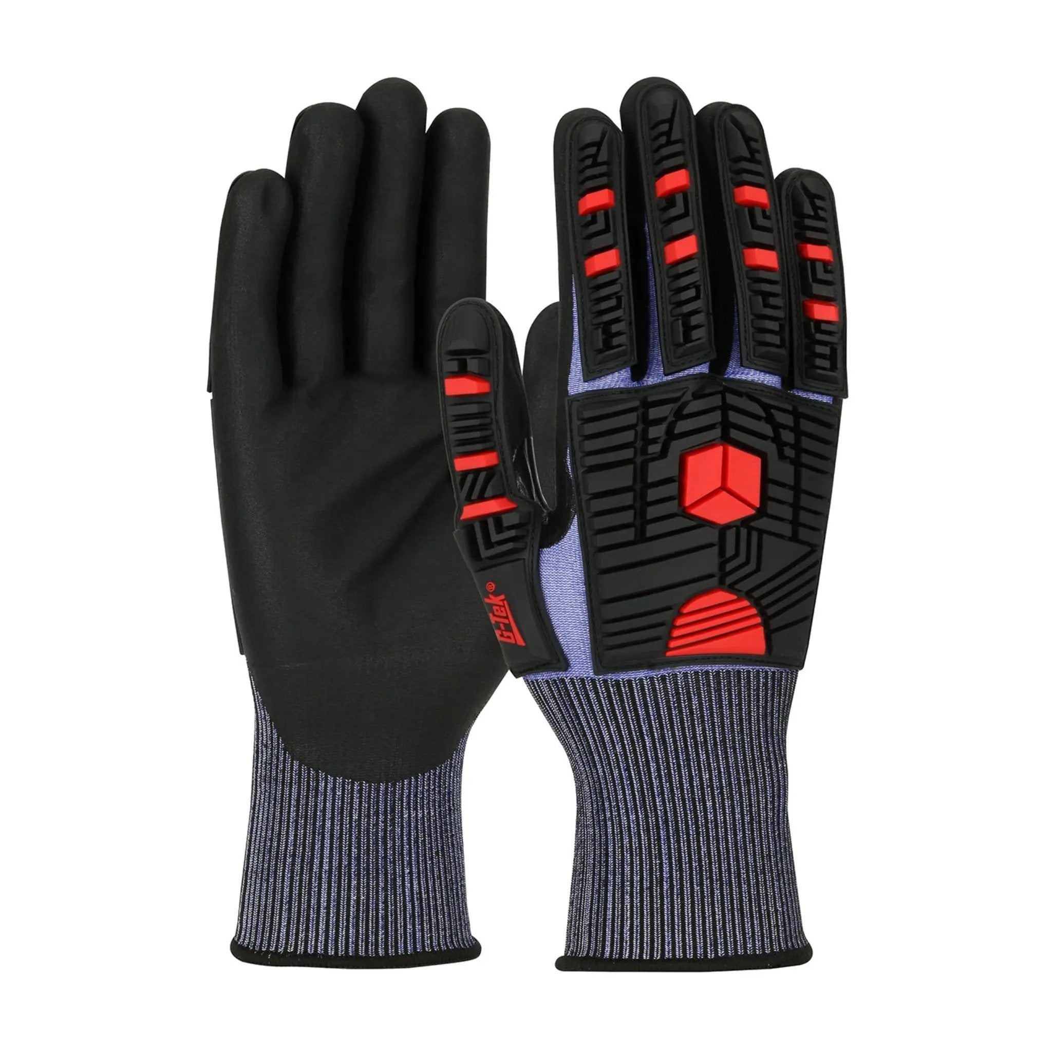 PIP G-Tek PolyKor X7 16-MP585 Seamless Knit PolyKor X7 Blended Glove with Impact Protection and NeoFoam Coated Palm and Fingers_Main_Image