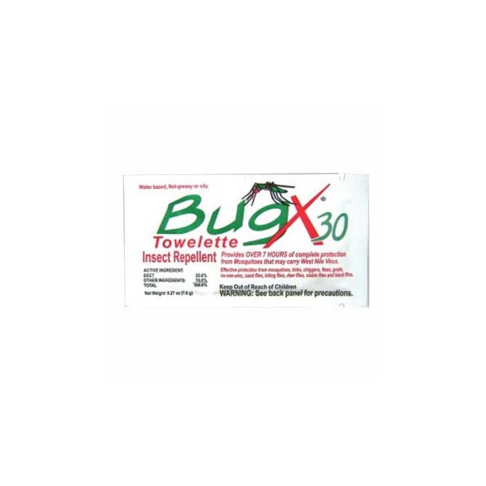 BugX Insect Repellent Towelette, Case of 300