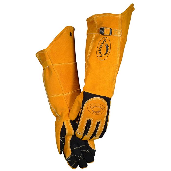 PIP Caiman 1878 21" Deerskin FR Insulated MIG/Stick Welding Gloves, Box of 6 Pairs