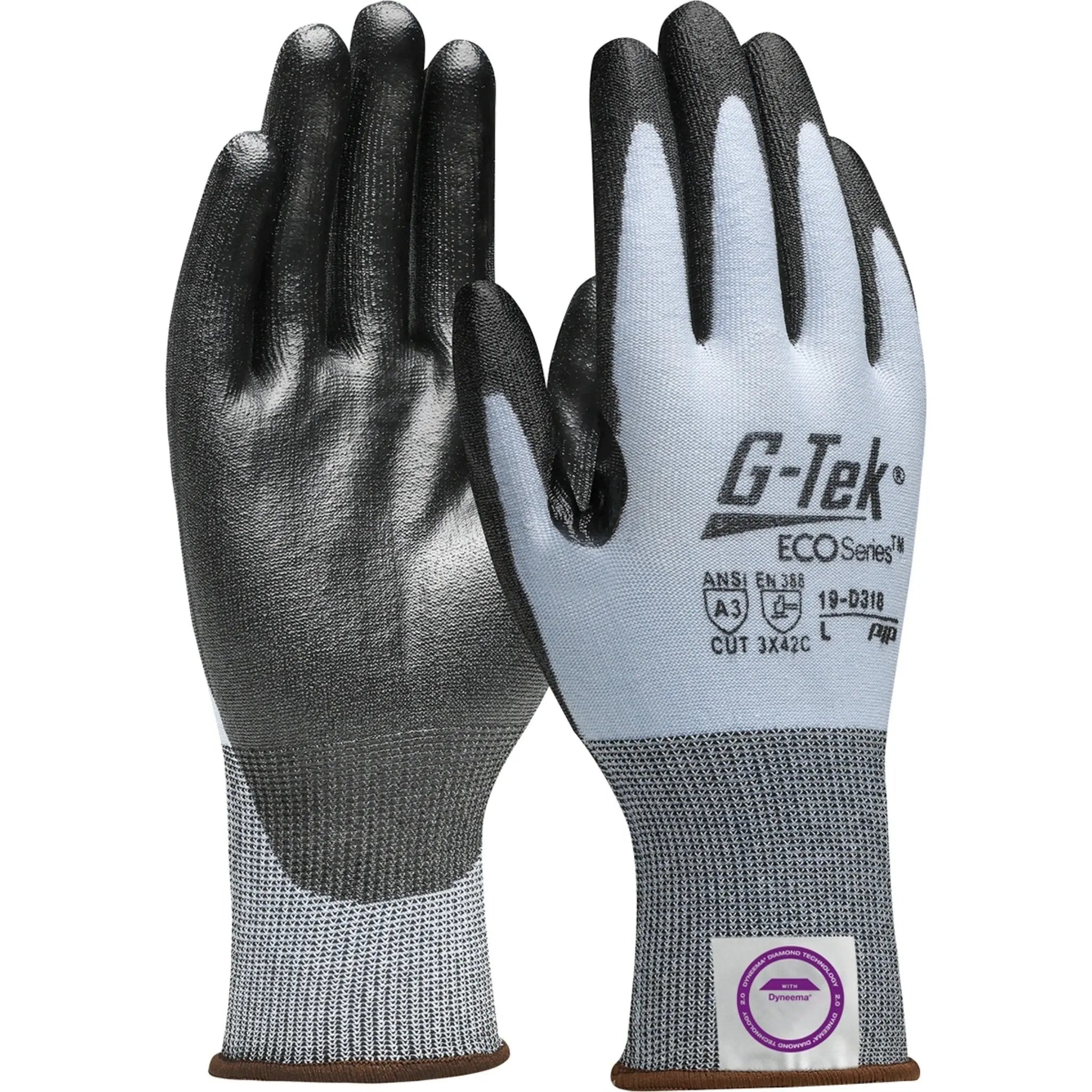 PIP G-Tek 3GX 19-D318 Seamless Knit Dyneema Diamond Blended Glove wih Polyurethane Grip_Main_Image