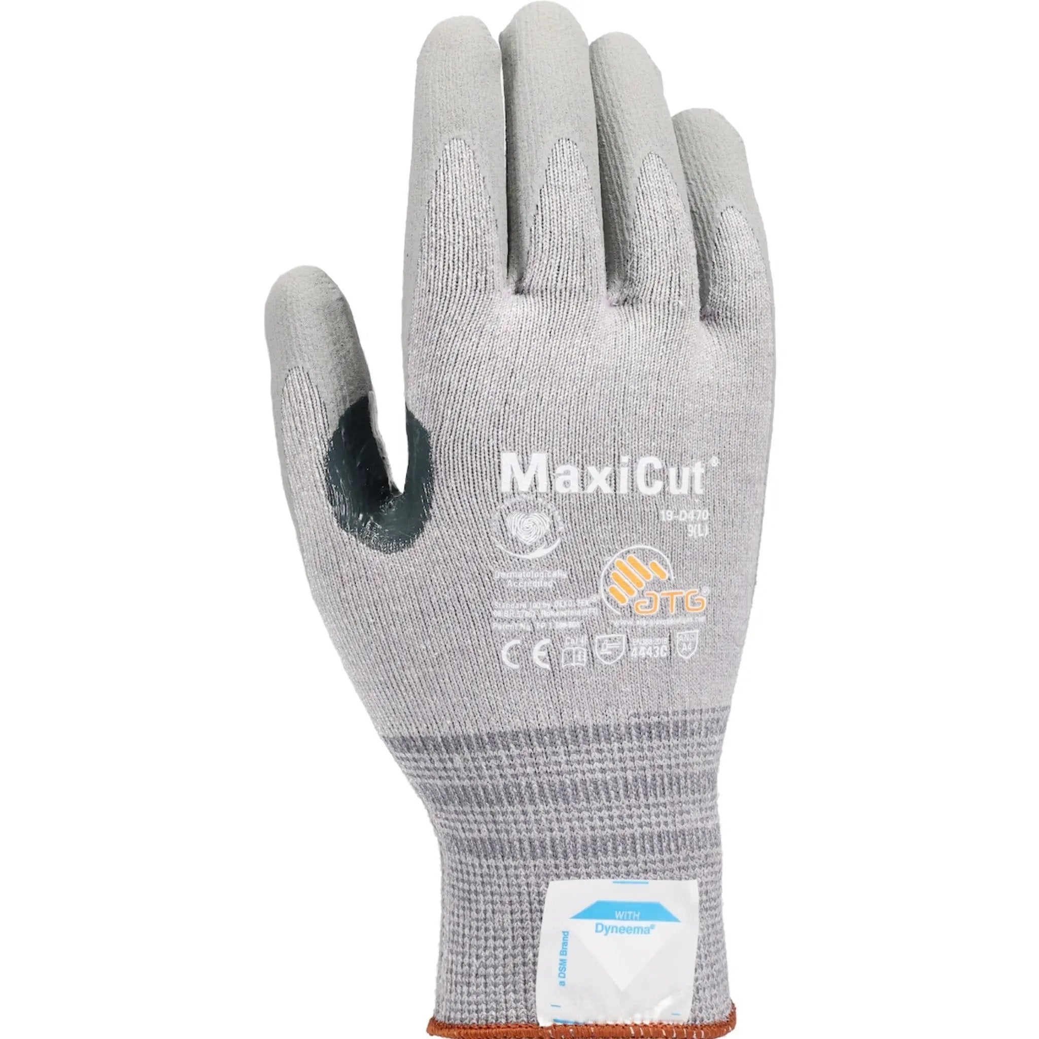 PIP ATG 19-D470 MaxiCut 5 Dyneema Glove with Nitrile MicroFoam Grip_Back_Image