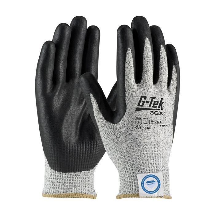 PIP G-Tek 3GX 19-D334 Seamless Knit Dyneema Diamond Blended Glove, Gray, Box of 12