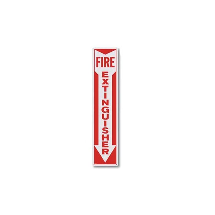 Fire Extinguisher Arrow Signs - 4 in x 18 in