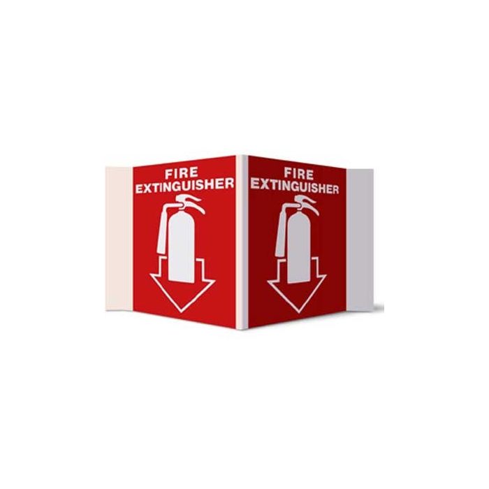 Fire Extinguisher Arrow Stand-out Sign