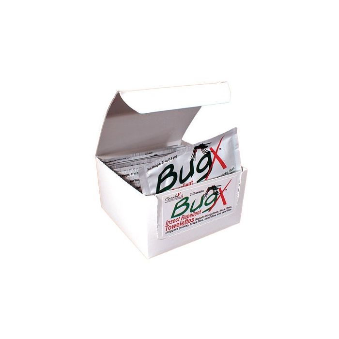 BugX30 Insect Repellent Towelettes Case of 100