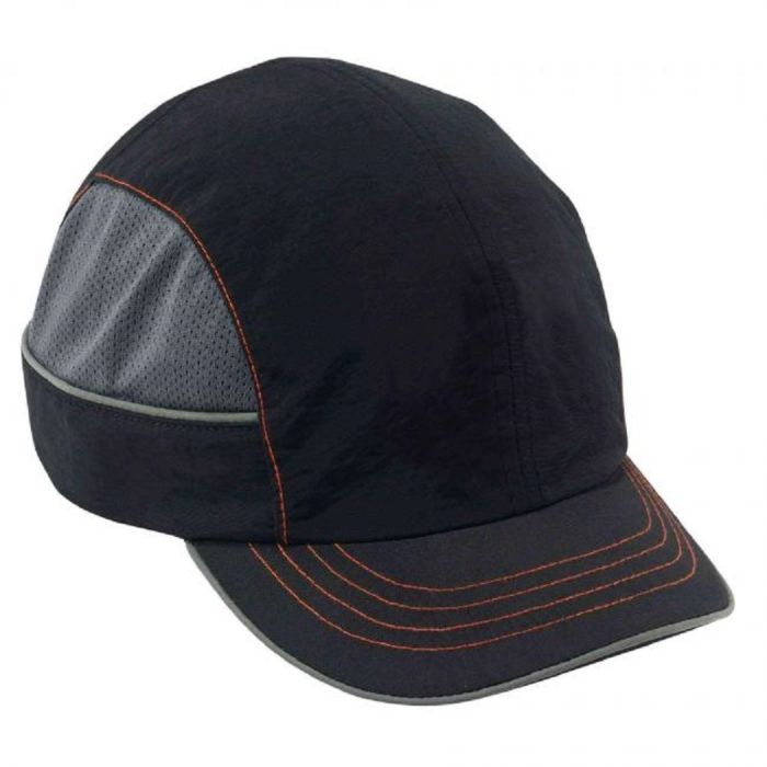 Ergodyne Skullerz 8950 Bump Cap Hat, Black, Short Brim, 1 Each